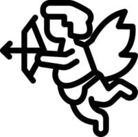 Cupido angelo vettore illustrazione su un' sfondo.premio qualità simboli.vettore icone per concetto e grafico design.