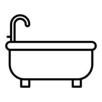 stile icona vasca da bagno vettore