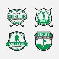 modelli di disegno vettoriale distintivi logo golf club