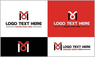 m astratto alfabeto lettera logo design impostato vettore