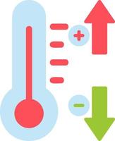 temperatura controllo vettore icona