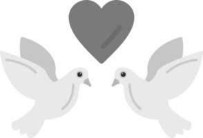 amore uccelli vettore icona