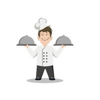 illustrazione vettoriale grafica chef character design