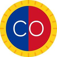 Colombia comporre codice vettore icona