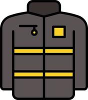 pompiere uniforme vettore icona