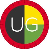 Uganda comporre codice vettore icona
