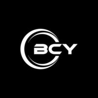 bcy lettera logo design nel illustrazione. vettore logo, calligrafia disegni per logo, manifesto, invito, eccetera.