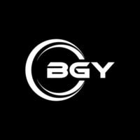 bgy lettera logo design nel illustrazione. vettore logo, calligrafia disegni per logo, manifesto, invito, eccetera.