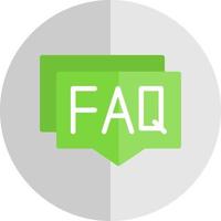 FAQ vettore icona design