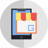 Google mio attività commerciale vettore icona design