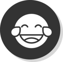 sorriso lingua strabico vettore icona design