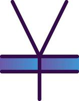 yen cartello vettore icona design