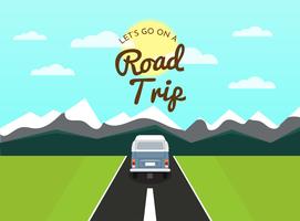 Scena di Road Trip vettore