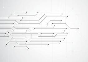 sfondo astratto con struttura del circuito di tecnologia. illustrazione della scheda madre elettronica. comunicazione e concetto di ingegneria. illustrazione vettoriale