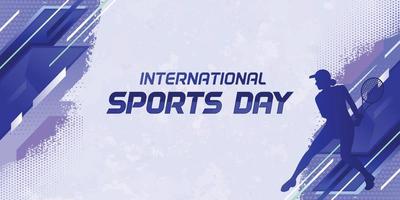 gli sport sfondo vettore. internazionale gli sport giorno illustrazione, grafico design per il decorazione di regalo certificati, striscioni, e aviatore vettore