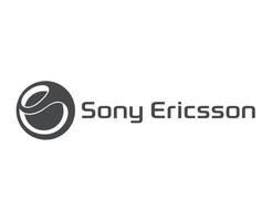 sony ericsson marca logo Telefono simbolo con nome grigio design Giappone mobile vettore illustrazione