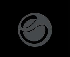 sony ericsson marca logo Telefono simbolo grigio design Giappone mobile vettore illustrazione con nero sfondo
