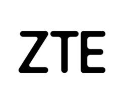 zte logo marca Telefono simbolo nome nero design hong kong mobile vettore illustrazione