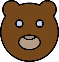 cioccolatoso orso vettore icona