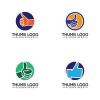 pollice su concetto logo template.good simbolo per il tuo ragnatela luogo disegno, logo, applicazione, vettore illustrazione.