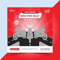 bicicletta vendita promozione sociale media inviare design vettore