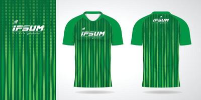 verde maglia sport uniforme camicia design modello vettore