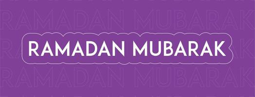 Ramadan mubarak nel calligrafia stile vettore