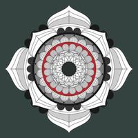 modello circolare a forma di mandala, ornamento decorativo in stile orientale vettore