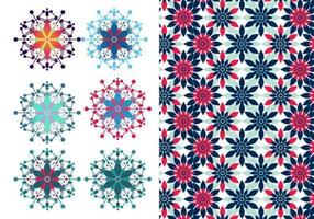 Festivo Floral Pattern & Illustrator Pattern Pack vettore