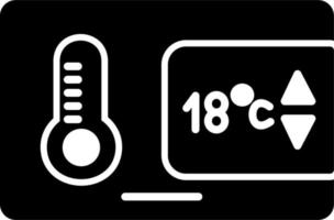 temperatura controllo vettore icona