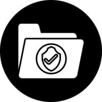 file sicurezza vettore icona