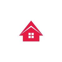 casa freccia rosso geometrico semplice simbolo vettore