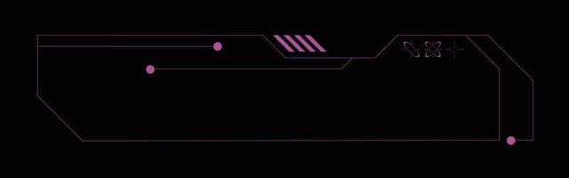 hud futuristico neon linea arte Schermo vettore