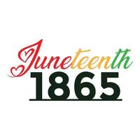 juneteenth - celebrare la libertà colorato vettore tipografia design per Stampa o uso come manifesto, carta, aviatore o bandiera