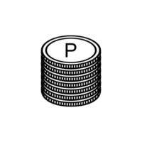 bostwana moneta simbolo, botswanan pula icona, bwp cartello. vettore illustrazione