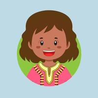 avatar di un' Sud africano personaggio vettore