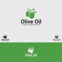 modello di vettore di progettazione di logo di olio d'oliva