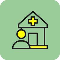 ospedale utente vettore icona design