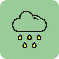nube pioggia vettore icona design