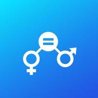 icona di equità di genere, disegno vettoriale.eps vettore