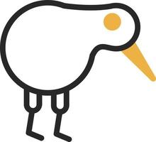 Kiwi uccello vettore icona design