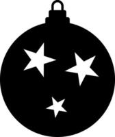 Natale palla icona, piatto design migliore vettore icona. vettore icona