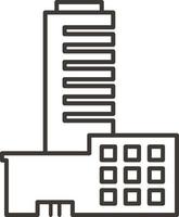 costruzione, schema, icona - edificio vettore icona su bianca sfondo