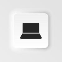 computer icona - vettore. semplice elemento illustrazione a partire dal ui concetto. computer icona neumorfico stile vettore icona .
