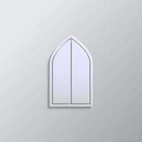 Chiesa, porta, icona carta stile. grigio colore vettore sfondo- carta stile vettore icona