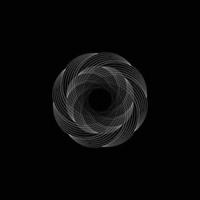 astratto spirale linea dinamico. vettore sfondo