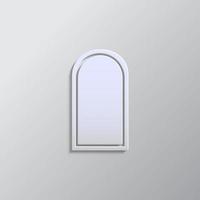 castello, porta, icona carta stile. grigio colore vettore sfondo- carta stile vettore icona