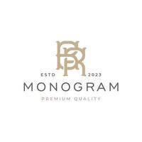 br lettera monogramma logo design vettore