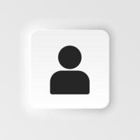 avatar icona - vettore. semplice elemento illustrazione a partire dal ui concetto. avatar icona neumorfico stile vettore icona .