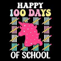 100 ° giorni di scuola t camicia gratuito, centinaio giorni t camicia disegno, colorazione t camicia, bambini t camicia design vettore